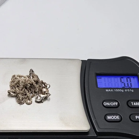 Sterling Silver 925 Chain Necklace 5 Grams - Picture 4 of 4